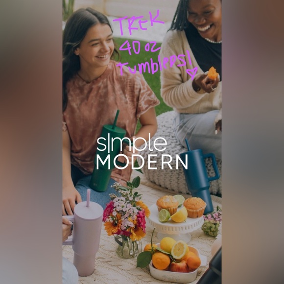 Simple Modern TREK 40oz Tumbler In Polar Sunrise 🌄 New 🆕 & Never Used 😍 - Picture 14 of 17